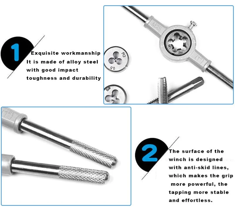 Tap and die set Details For Reference Only